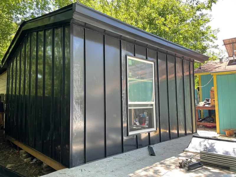 Black standing seam metal wall panels for Roof Inspection in Eucalyptus Hills